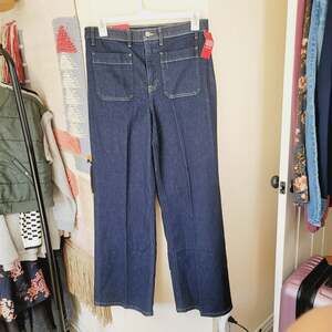 SpanxShape Easy Flare Jeans in Dark Wash, sz Largw